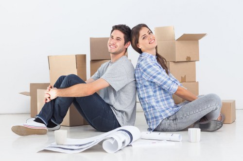 Man and van vehicle ready for a Southall home move
