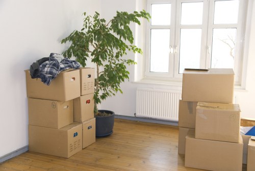 Protected and organized mobile self storage container ready for collection