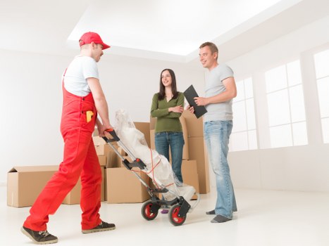 Packing and loading belongings for house removals in Southall